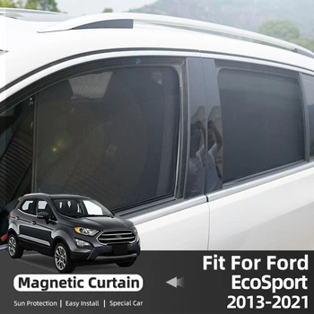 Ford EcoSport 2013-2023 için Manyetik araba güneşliği Kalkan Ön Cam Çerçeve Perde Arka Bebek Yan Pencere Güneş Gölge Siperliği